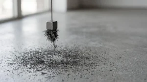 Métaphore visuelle d'une accroche publicitaire qui capte instantanément l'attention dans un flux d'indifférence