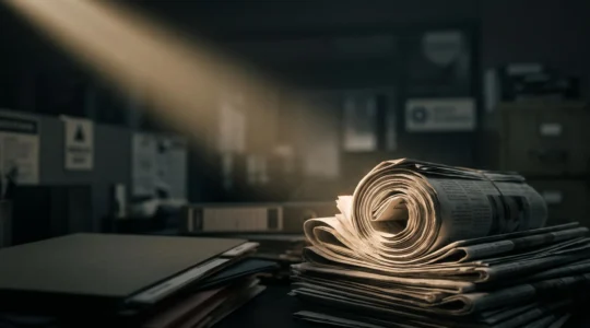Faisceau de lumière symbolisant l'amplification de la crédibilité et de la visibilité médiatique d'une entreprise